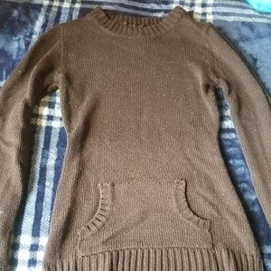 Brown Sweater With Pocket